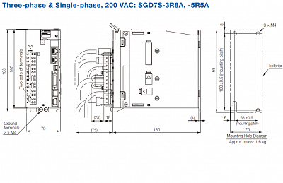 YASKAWA  Sigma-7 SGD7S-3R8A  SGD7S-5R5A 
